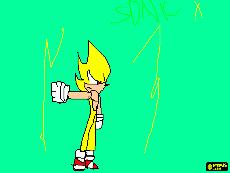 super sonic xxx para colorear