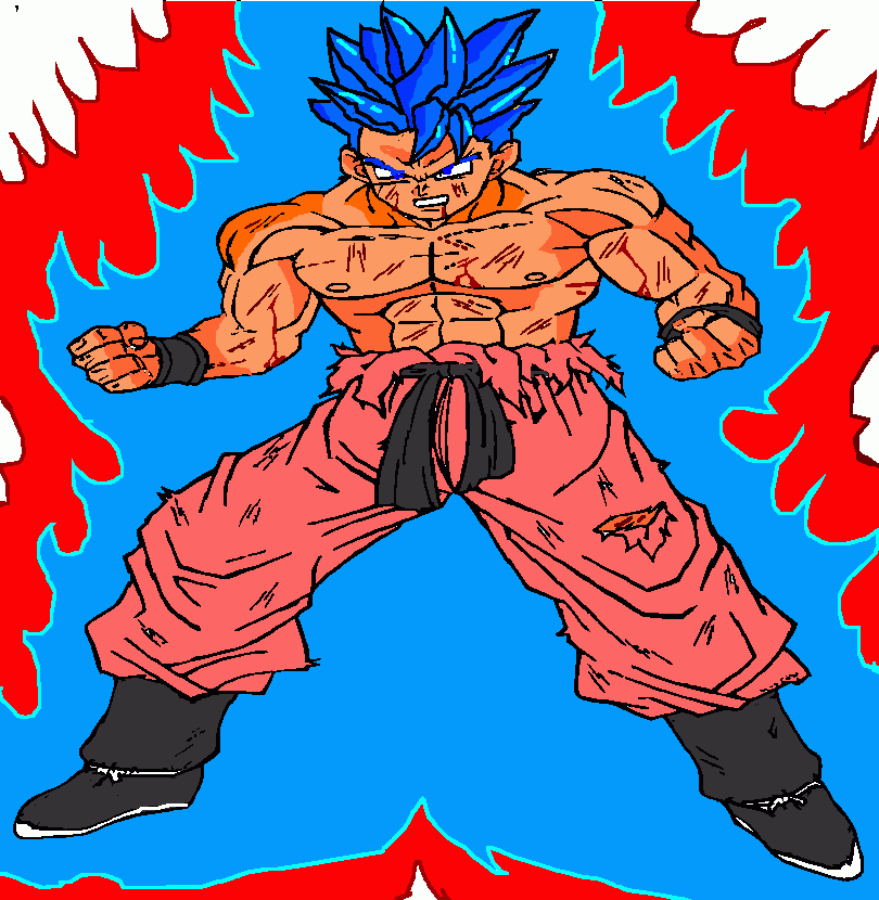 SuperSaiyan God SuperSaiyan SSGSS para colorear