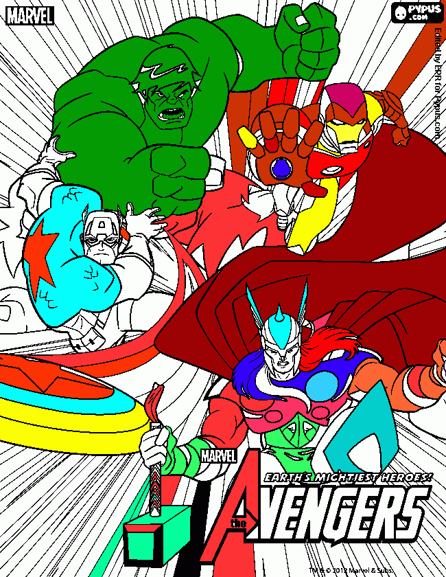 svengers para colorear