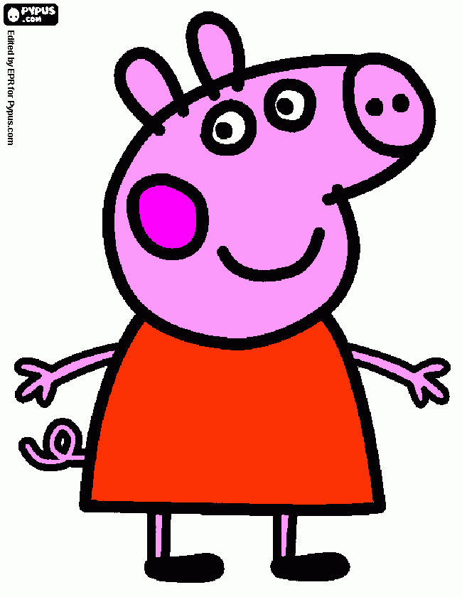 te quiero peppa para colorear