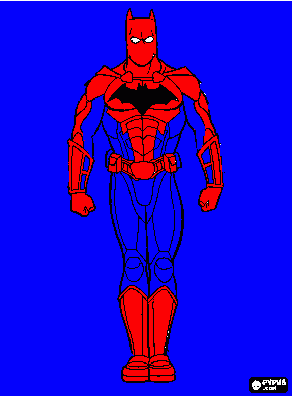 the amazing spiderbatman para colorear