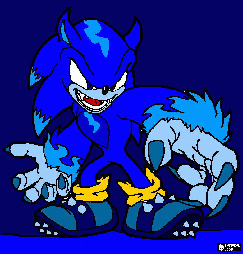 The electric werehog para colorear