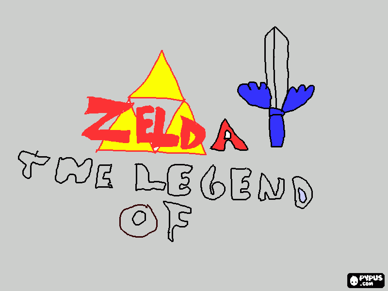 the legend of zelda para colorear