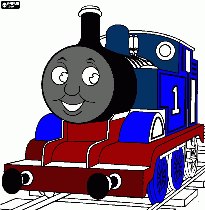 thomas el tren para colorear