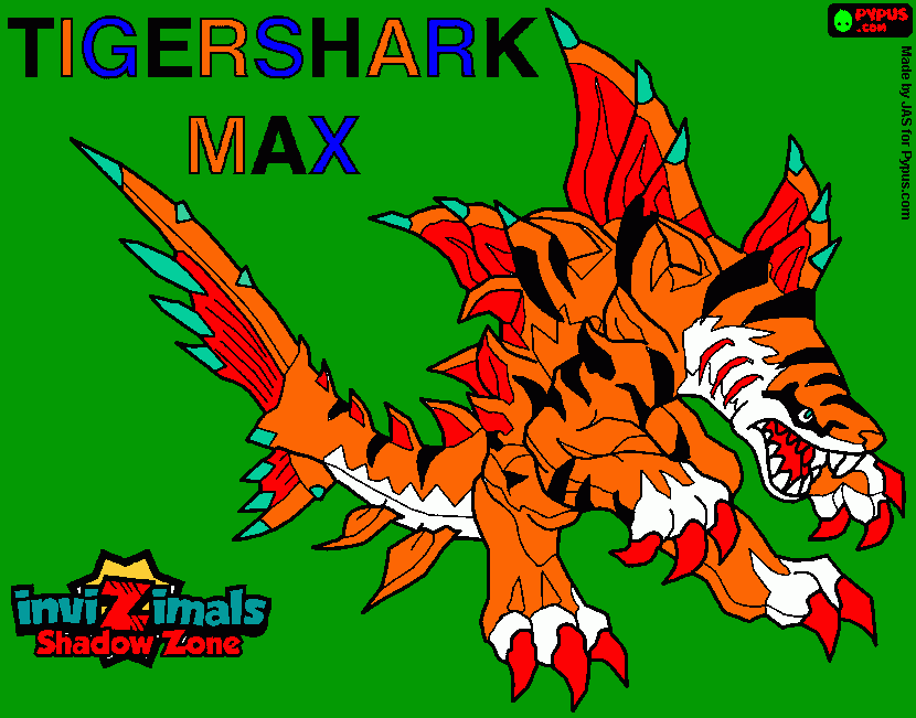 tighershark para colorear