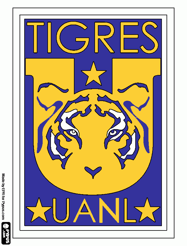 Tigres Giancarlo para colorear