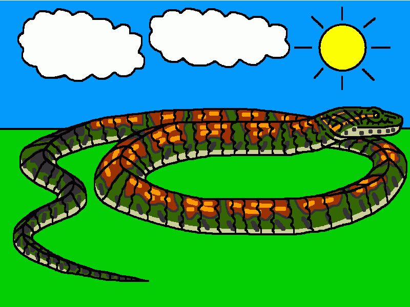 titanoboa para colorear