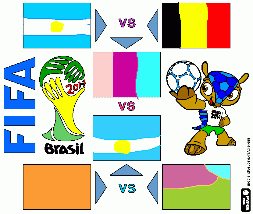 todo es del mundial para colorear