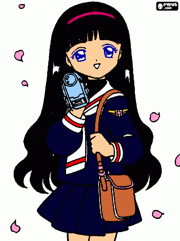 tomoyo sakura para colorear