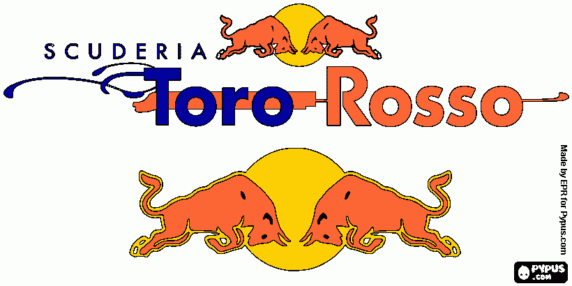 TORO ROSSO para colorear