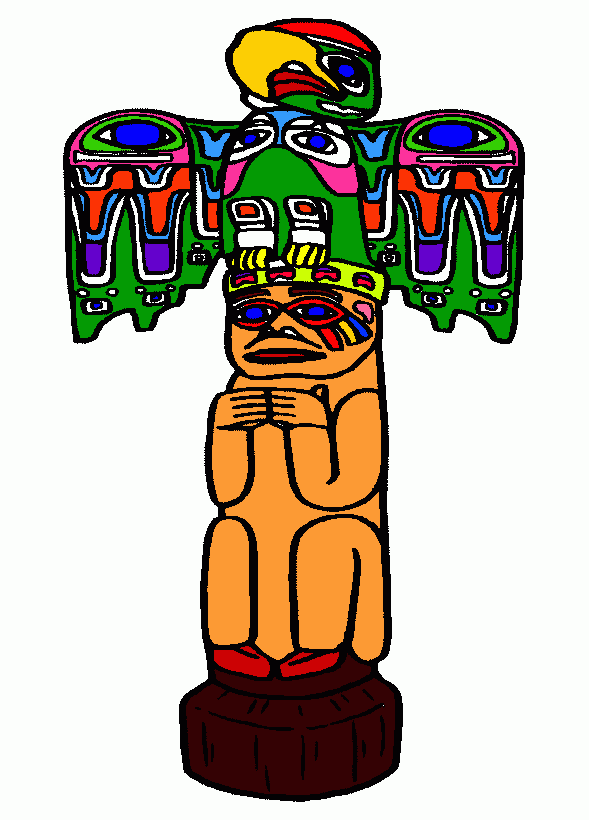 totem para colorear