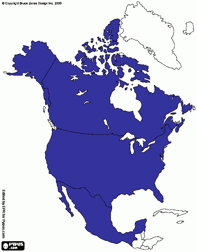 Tratado de libre comercio America del norte para colorear