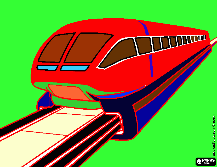 Tren de adrian para colorear