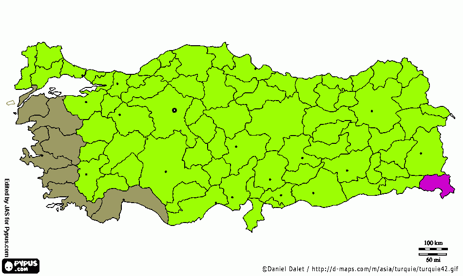 troya y turquia para colorear