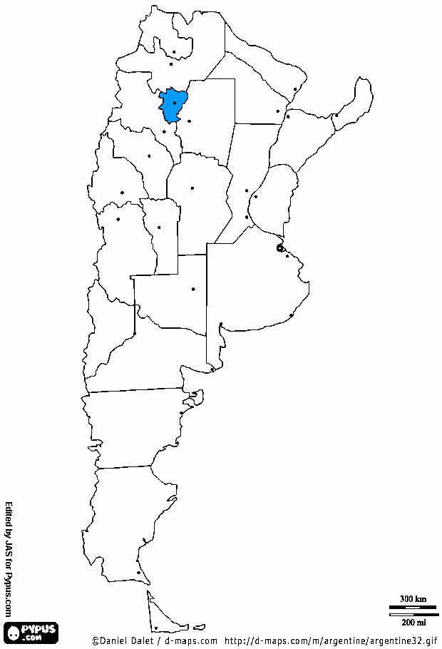 tucuman para colorear