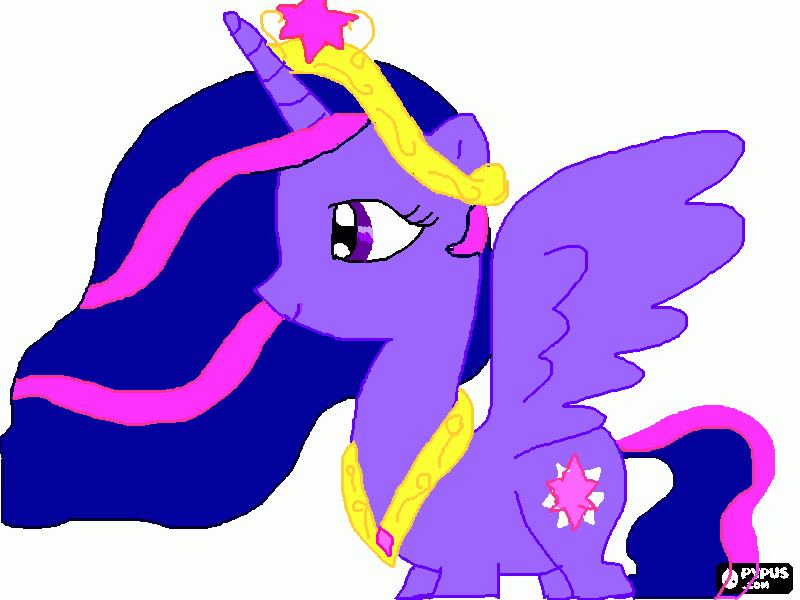 twiligth sparkle princesa para colorear