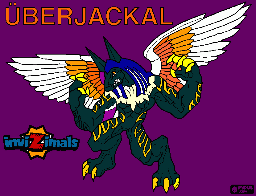 UBERJACKAL INVIZIMAL para colorear