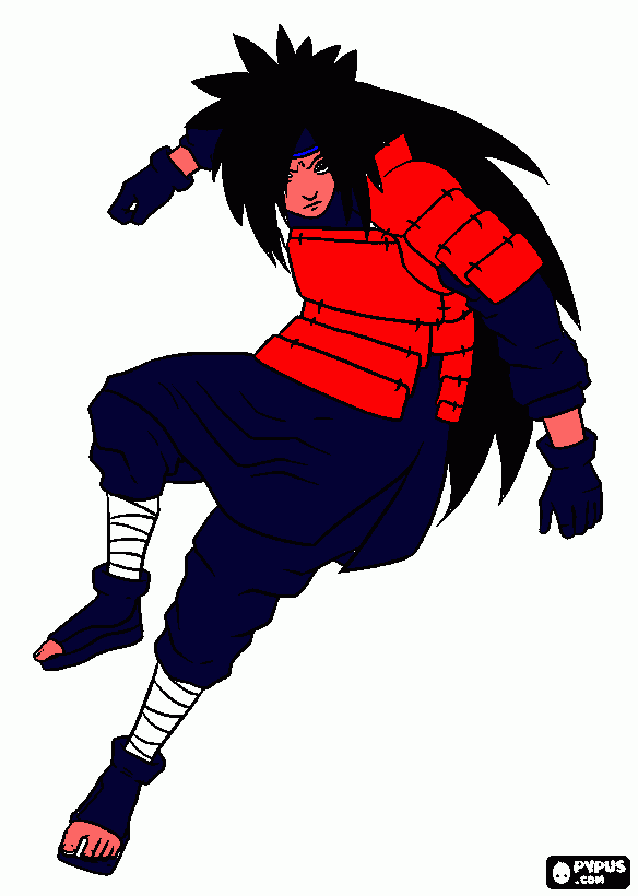 Uchiha Madara Para Colorear Uchiha Madara Para Imprimir