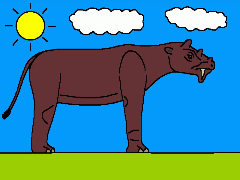 uintatherium para colorear