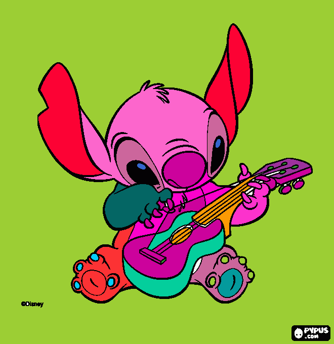 ukelele para colorear