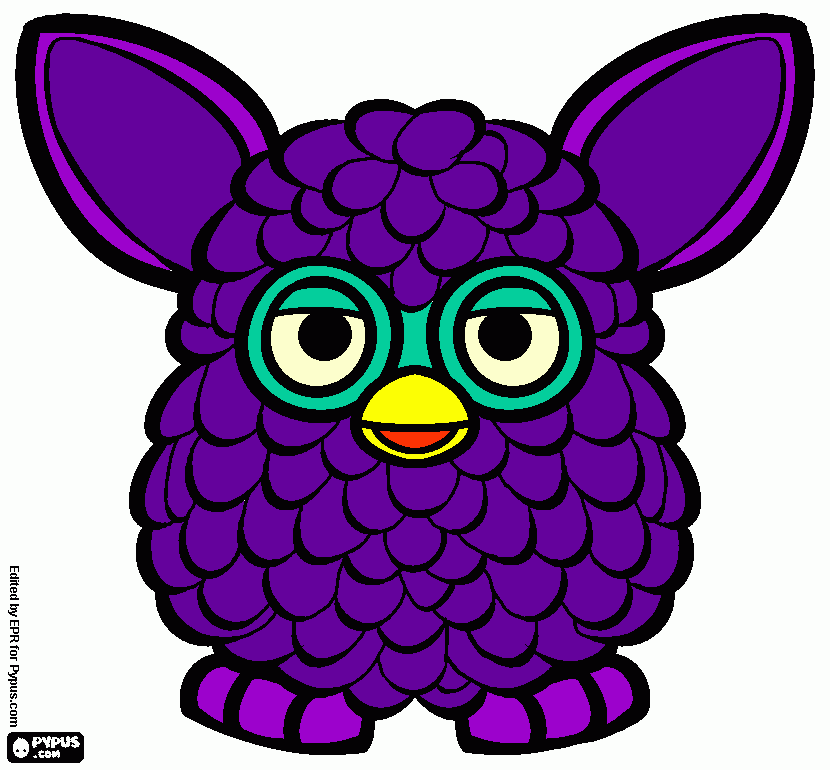 Un Furby Para Colorear Un Furby Para Imprimir