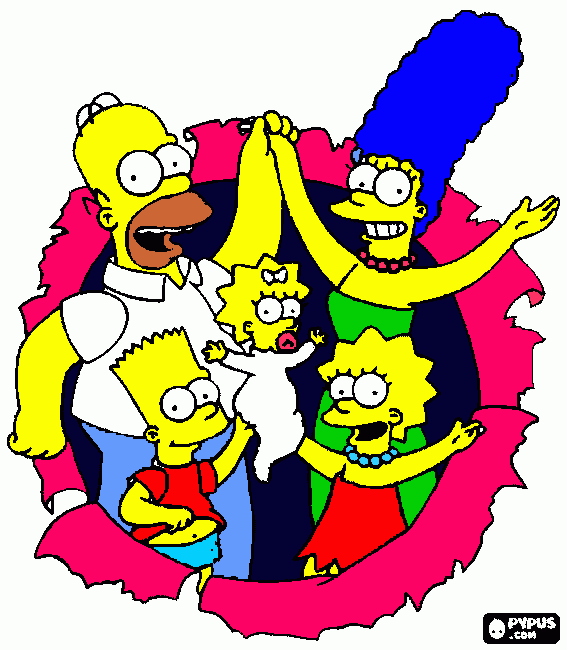 una familia unida para colorear