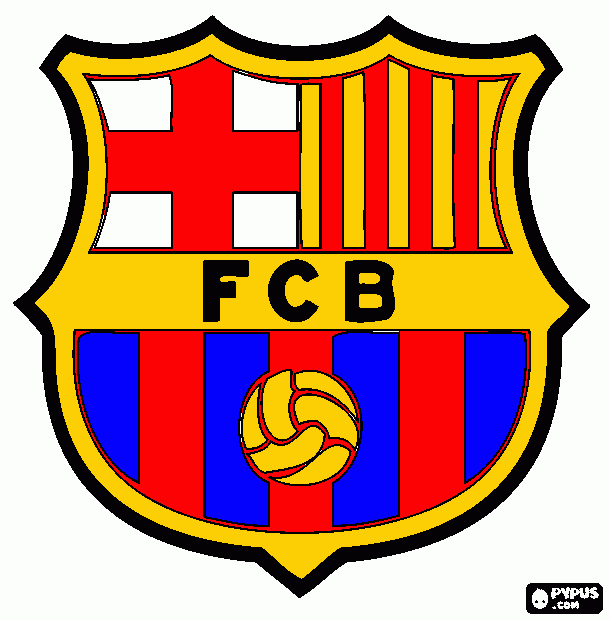 vamos barça para colorear