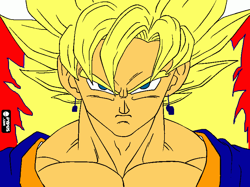 Vegetto Para Colorear Vegetto Para Imprimir