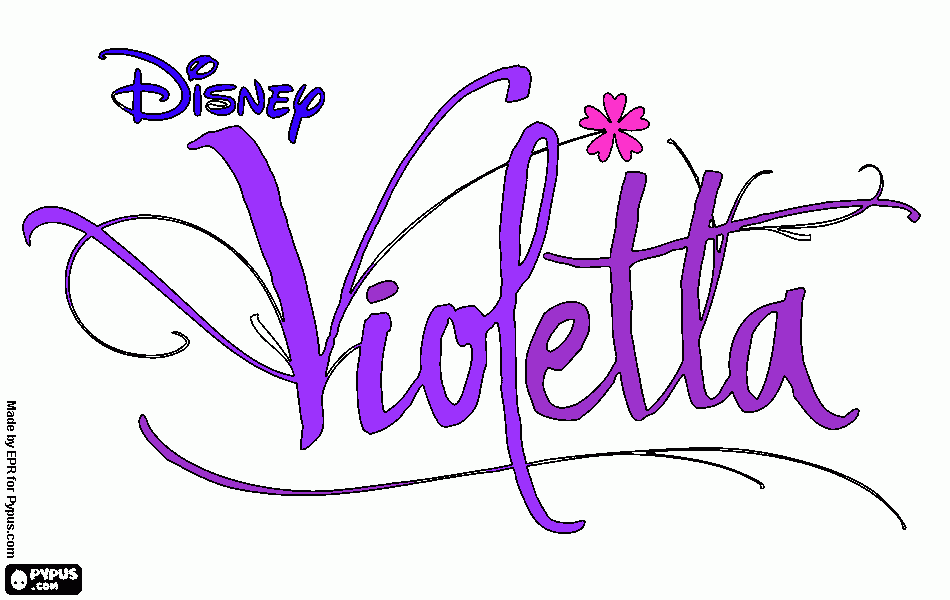 violetta tini para colorear