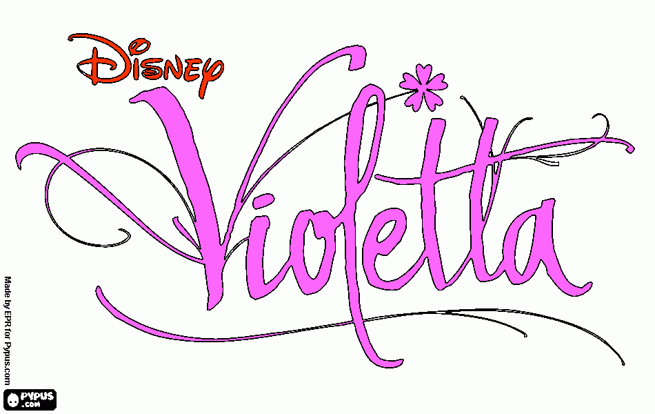 violtta para colorear