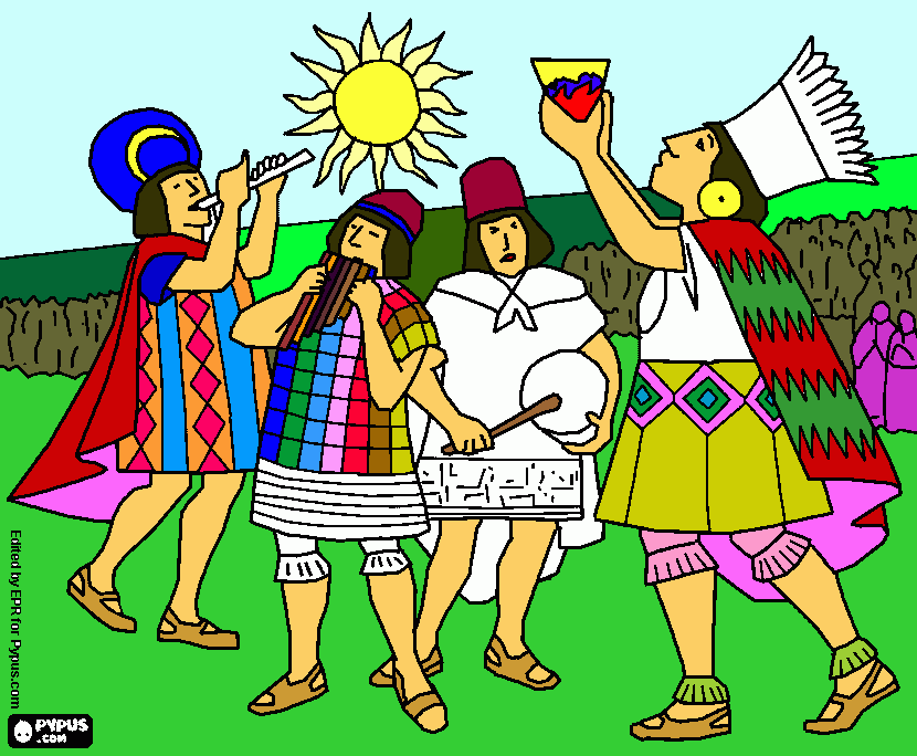 viva el sol para colorear