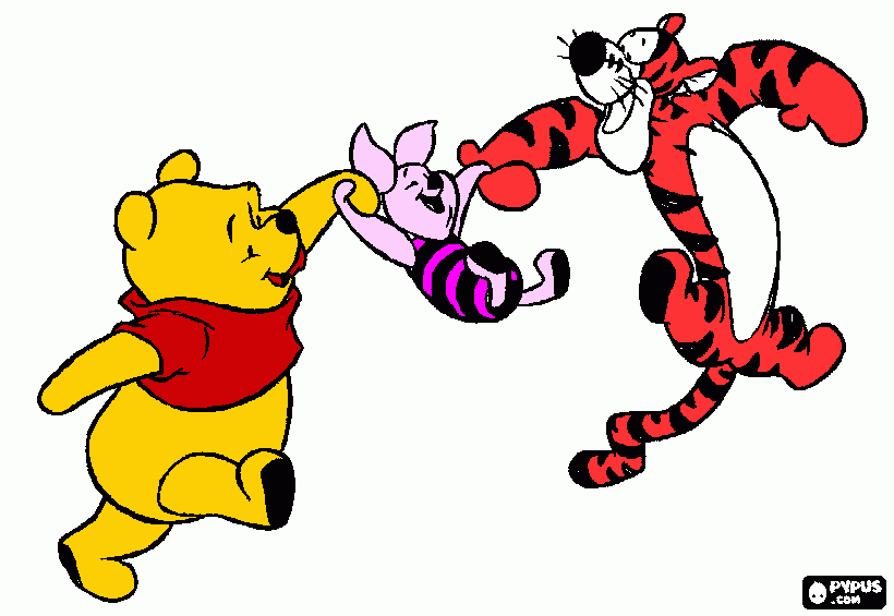 winie pooh para colorear