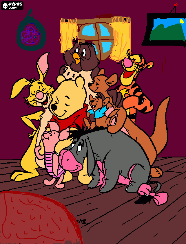 winnie the pohh juan nata para colorear