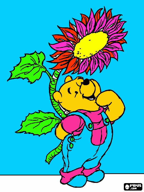 wwini de pooh para colorear