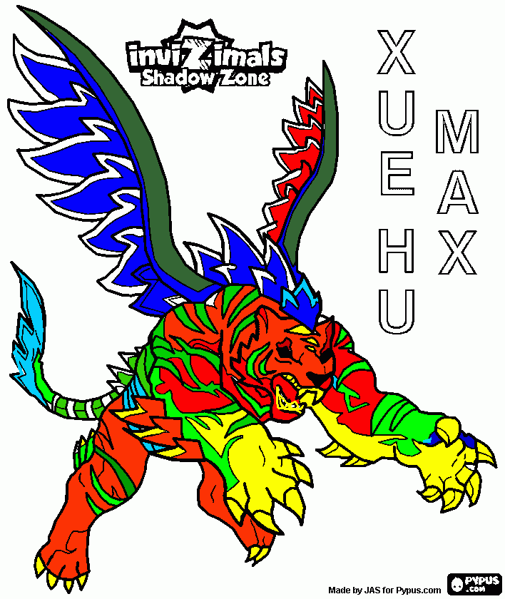 xue ue max para colorear