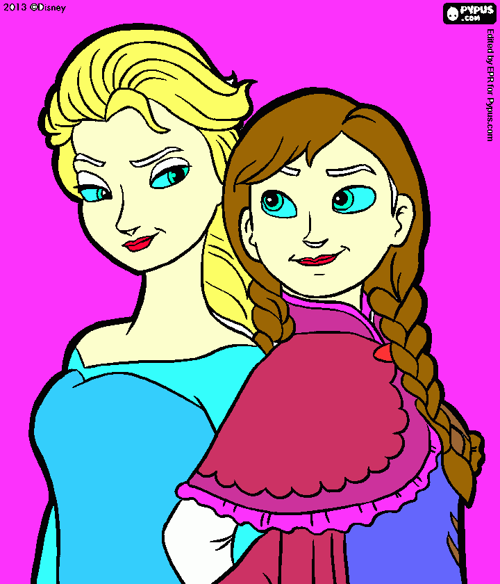 yaretzi frozen para colorear