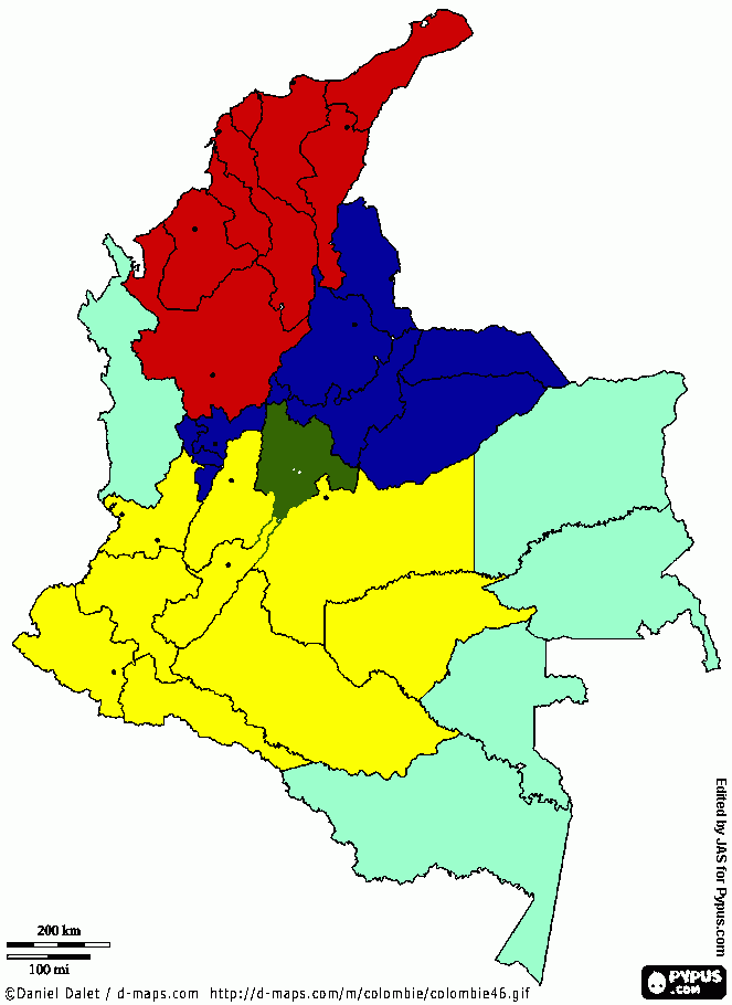 zonas sibecol para colorear