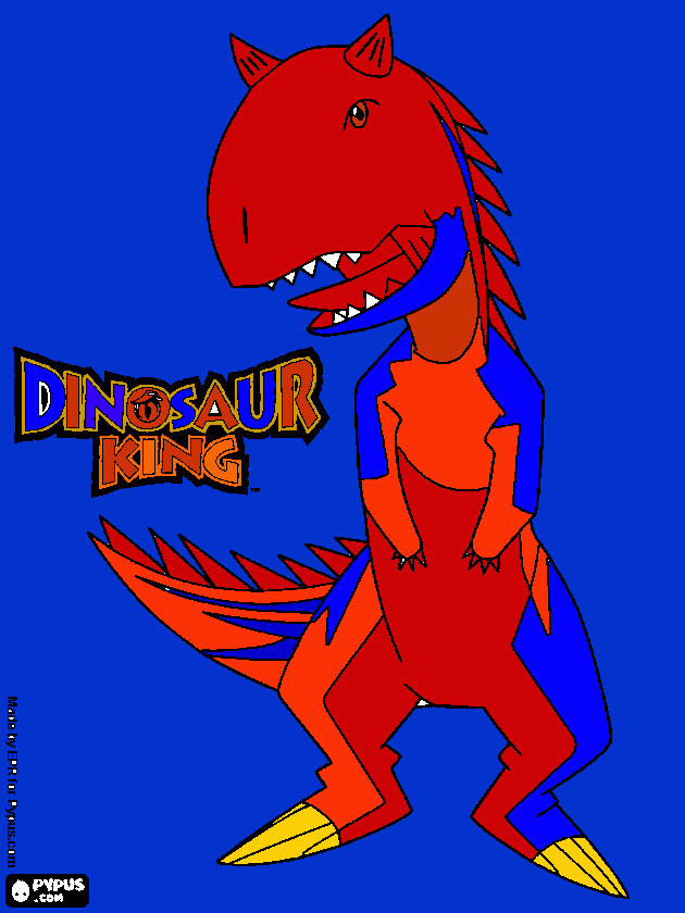 ¡¡¡¡¡¿As de Dino Rey!!!!!! para colorear