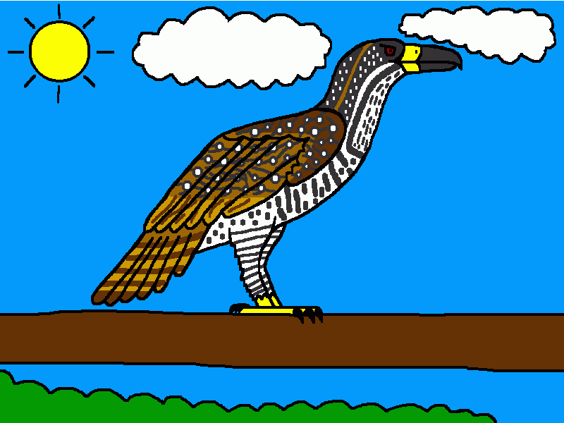 águila de Haast para colorear